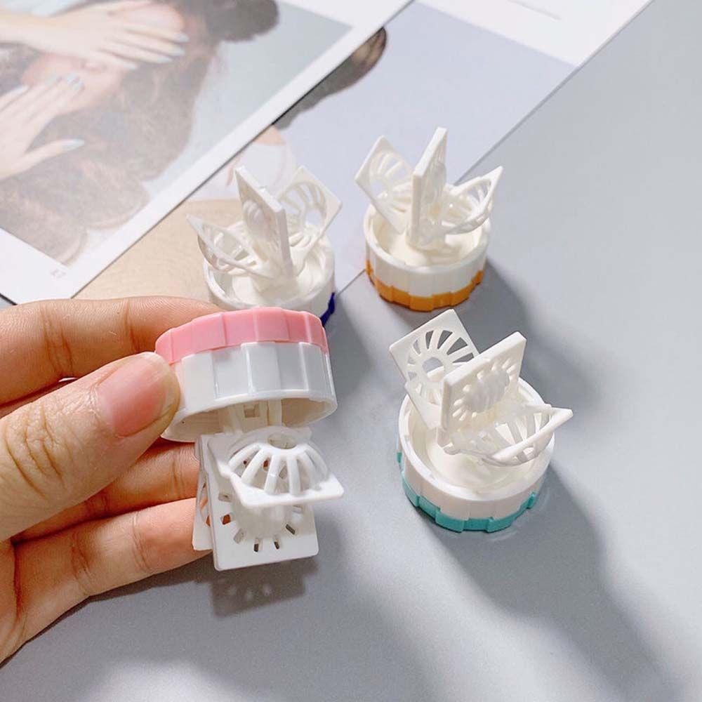 Прозрачный очиститель для контактных линз Чистящее устройство для контактных линз Очиститель для контактных линз Футляр для контактных линз зелёный